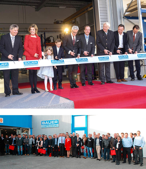 2015 - BAUER KOMPRESSOREN запускает новый завод и 30 лет фирме BAUER COMPRESSEURS SAS