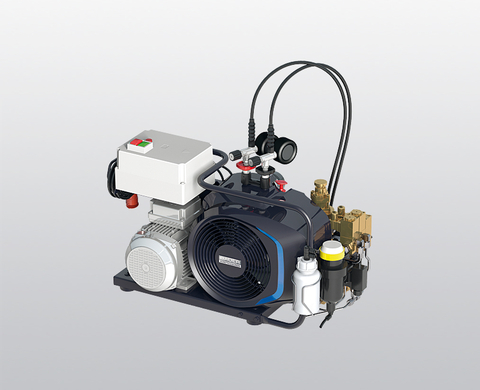BAUER JUNIOR II breathing air compressor with electric motor