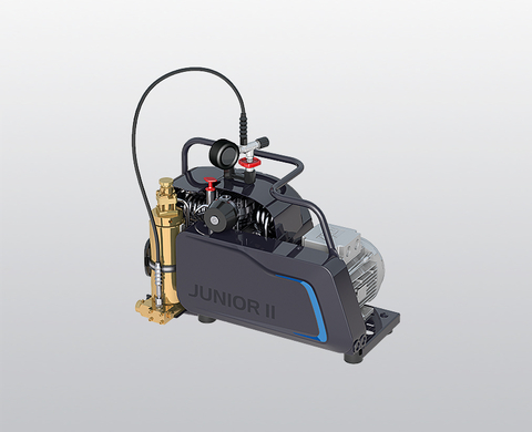 BAUER JUNIOR II breathing air compressor with electric motor