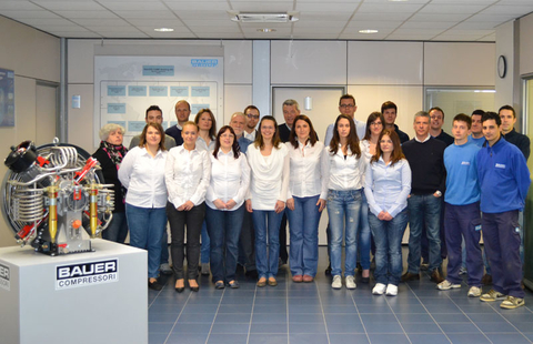 Das Team der BAUER Tochtergesellschaft in Italien