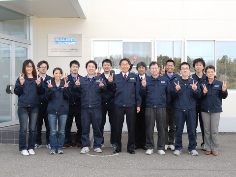 Il team della società affiliata BAUER in Giappone