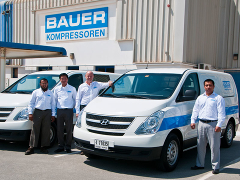 El equipo de la delegación de BAUER en Dubai