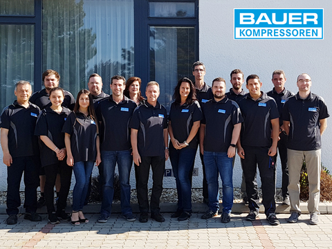 El equipo de la delegación de BAUER en Austria