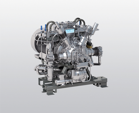 BAUER I 26 water-cooled, high-pressure compressor