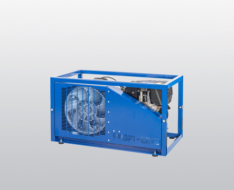 BAUER CAPITANO II-D breathing air compressor, oblique view