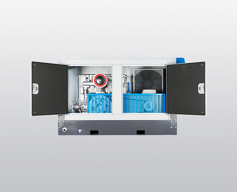 Compresor de alta presión BAUER E 23 Super Silent – Vista interior