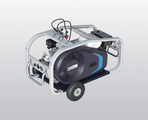 Compresor de alta presión MARINER 250-B de BAUER con motor de gasolina