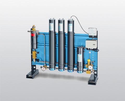 BAUER P 100 high-pressure filter system for air and gas treatment