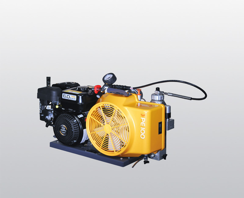 BAUER PE 100 breathing air compressor with petrol engine