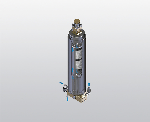 Diagram of TRIPLEX filter system P 31