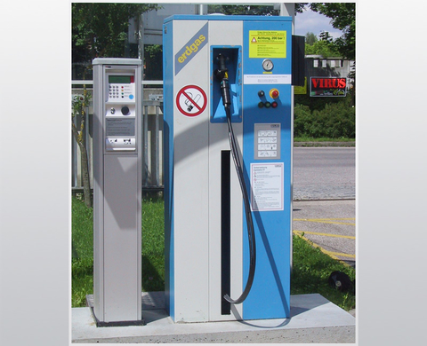 FP 1-M/TA dispenser for depot refuelling, can be calibrated, integrated facility for automated fuel vending, BAUER KOMPRESSOREN GmbH, Munich