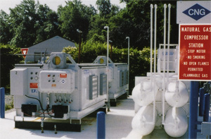 BAUER COMPRESSORS fournit aux USA la première unité pour station de pompage à gaz, les dits compresseurs CNG.