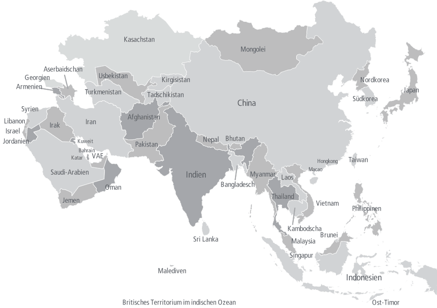 BAUER Vertretungen in Asien