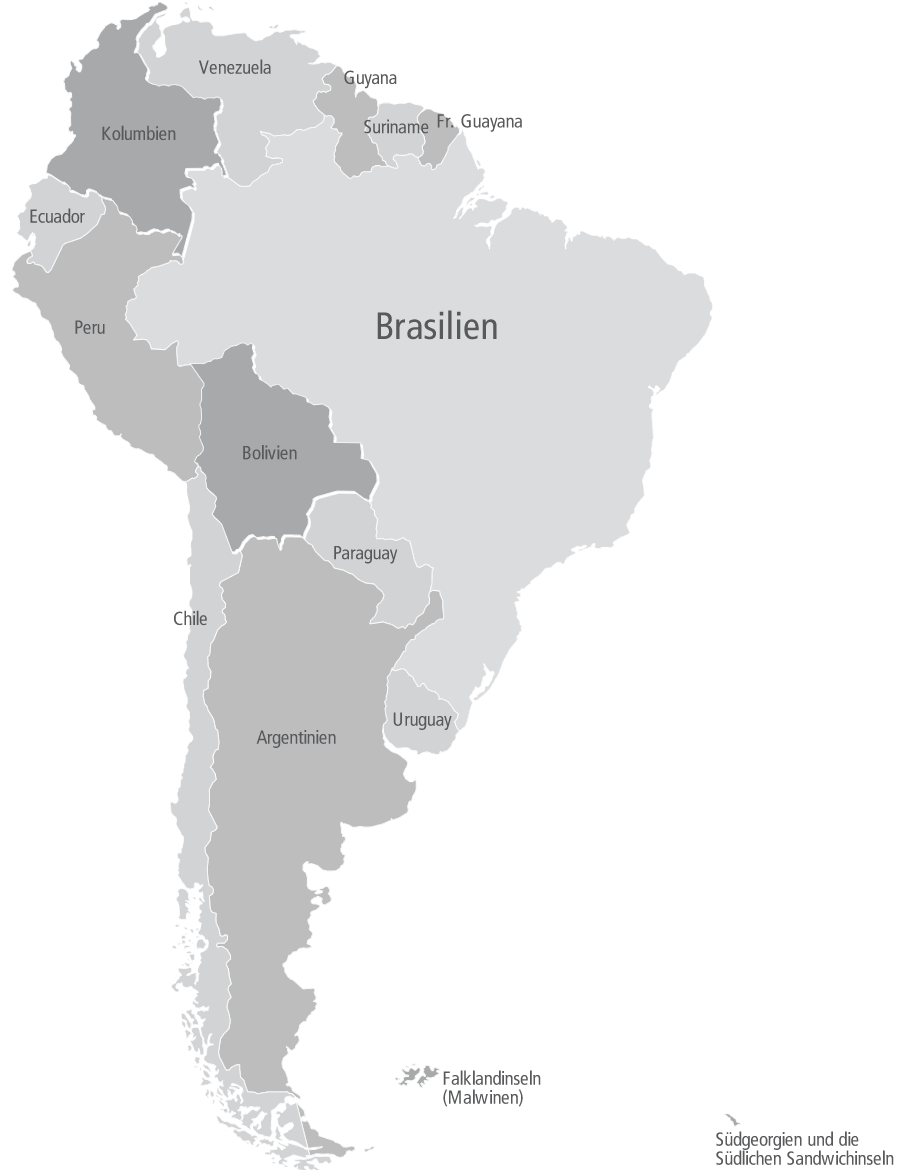 BAUER Vertretungen in Südamerika