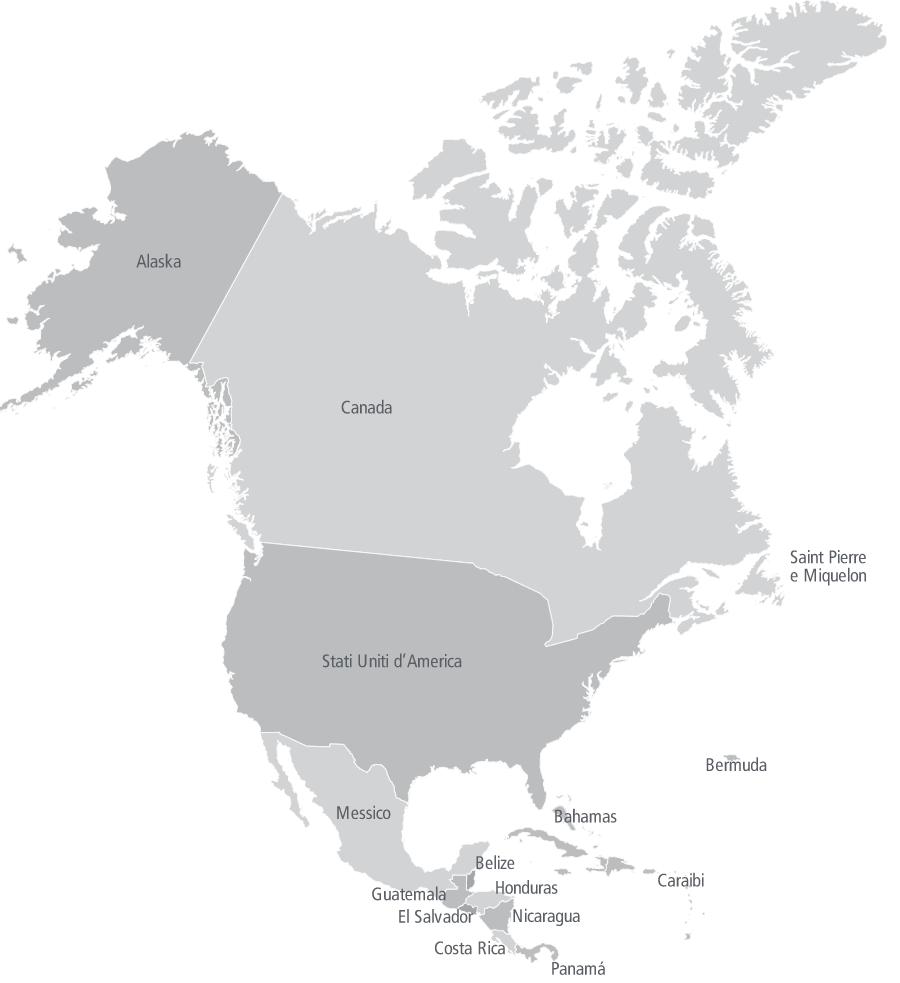 Punti vendita BAUER in America del nord e centrale