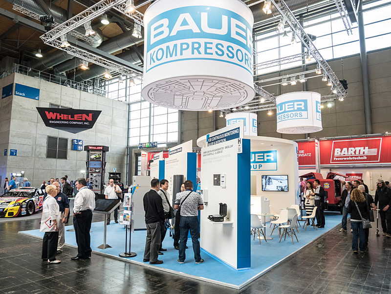 The BAUER stand at the Interschutz trade show