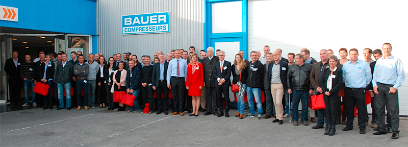 Group photo BAUER France at the 30th Year Anniverary celebration on 1st October 2015