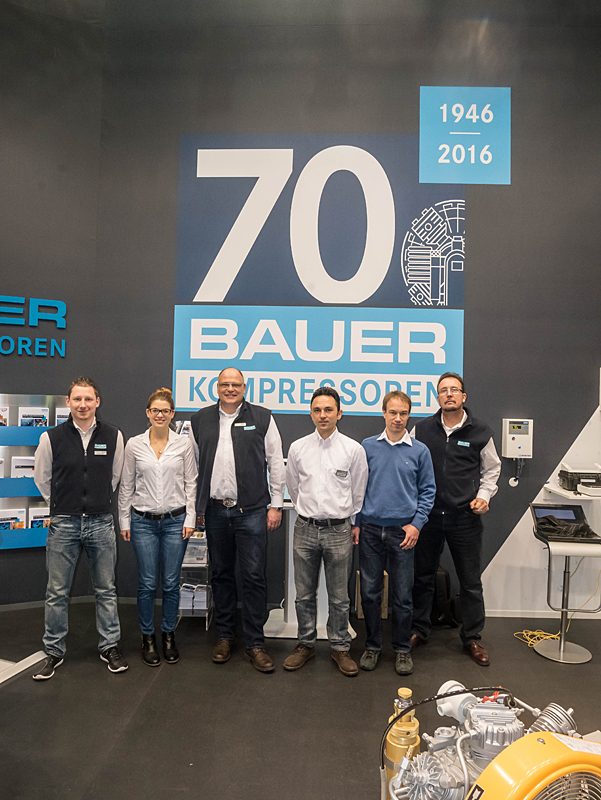 BAUER's trade show team at boot