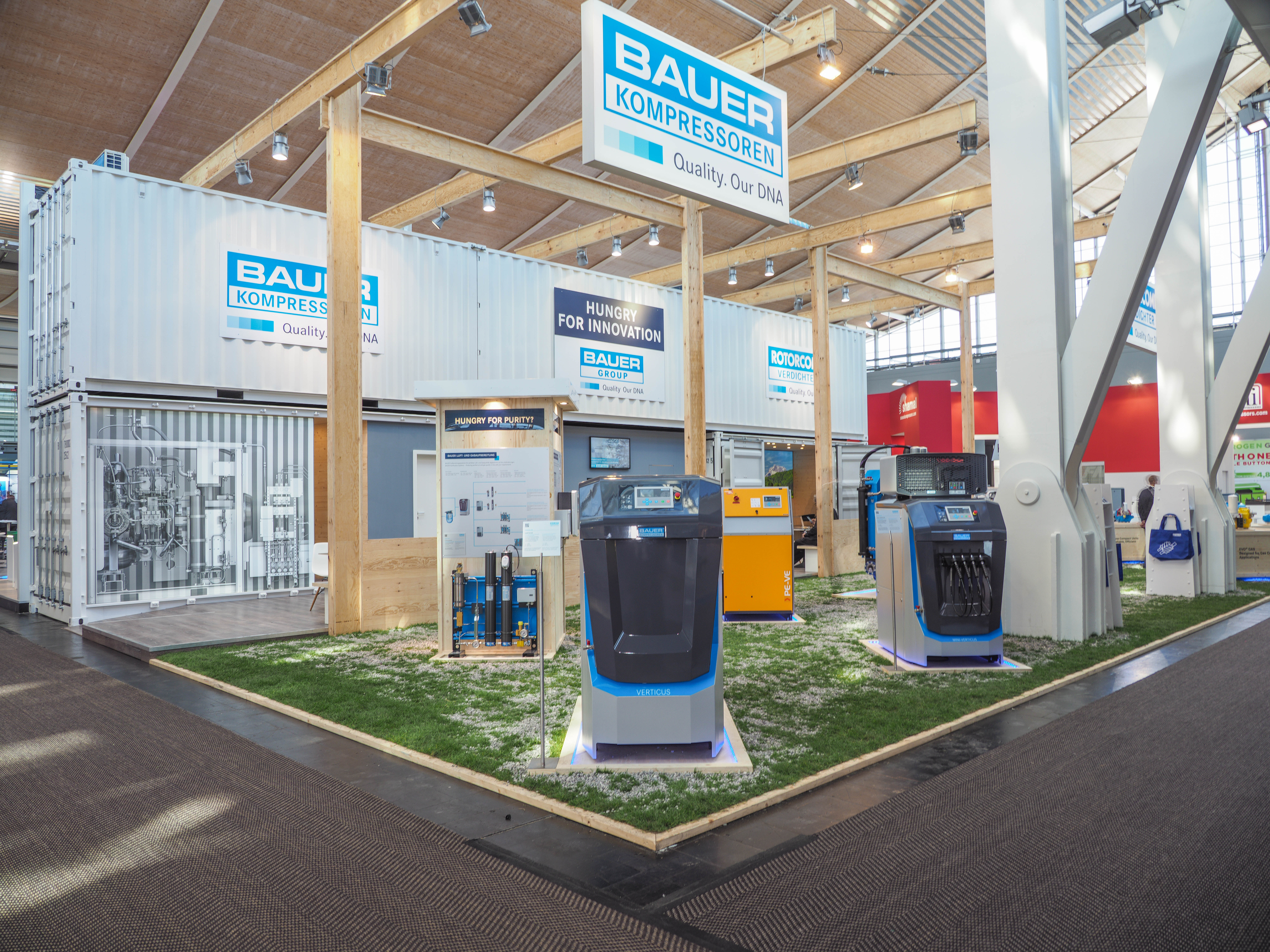   The bauer exhibion stand - Focus on sustainability 