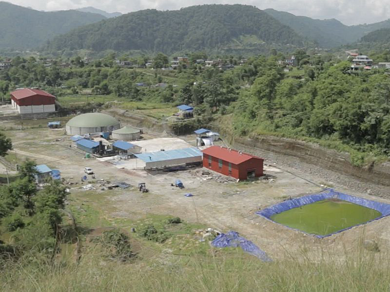 Biogas Betankungsstation in Nepal
