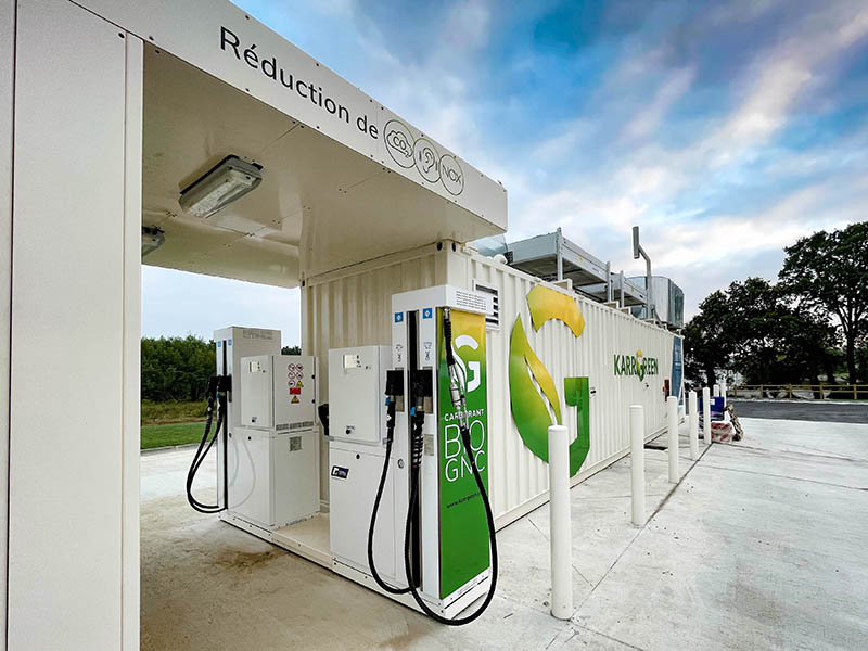 The new biogas fuelling station in Ploèrmel-Bretagne