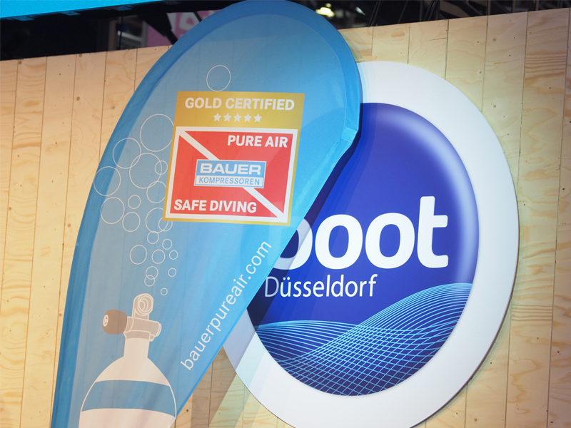 The boot Dive Center was the first dive centre in the world to receive the new BAUER PureAir Gold Standard certification confirming the purity and safety of its breathing air 