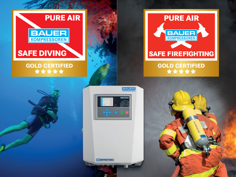BAUER PureAir GOLD certification with B-DETECTION PLUS 