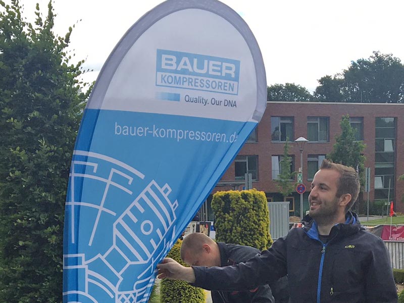 TFA Mönchengladbach_Die Organisatoren freuen sich über die zuverlässige Luftversorgung von BAUER